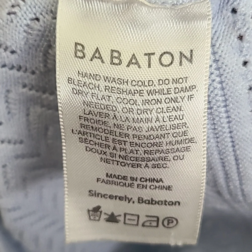 Babaton ARITZIA  Pointelle Sweater tank in Light Blue Size Xs - Picture 5 of 5